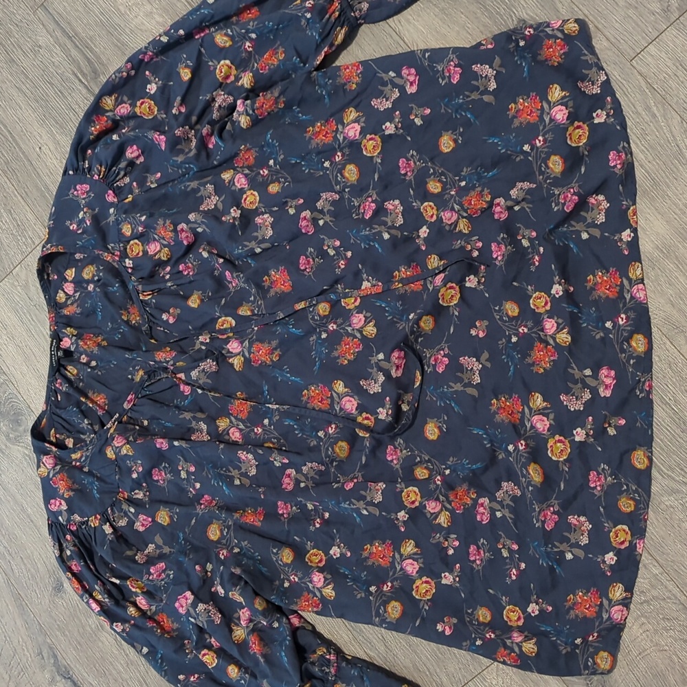LAST CHANCE Lucky Brand Floral Boho Modal Blouse Top